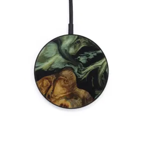 Circle Wood Resin Wireless Charger - Conni (Dark Green, 585858)