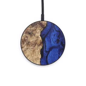 Circle Wood Resin Wireless Charger - Constance (Blue, 621508)