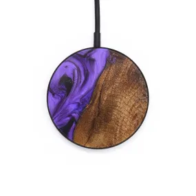 Circle Wood Resin Wireless Charger - Dionne (Purple, 671683)