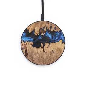 Circle Wood Wireless Charger - Brittney (Blue, 726567)