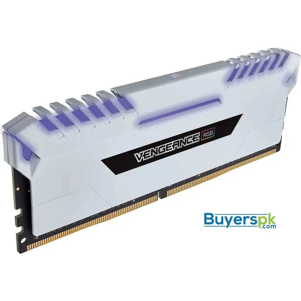 Corsair Vengeance Rgb 16gb (2x8gb) Ddr4 3200mhz C16 Desktop Memory - White