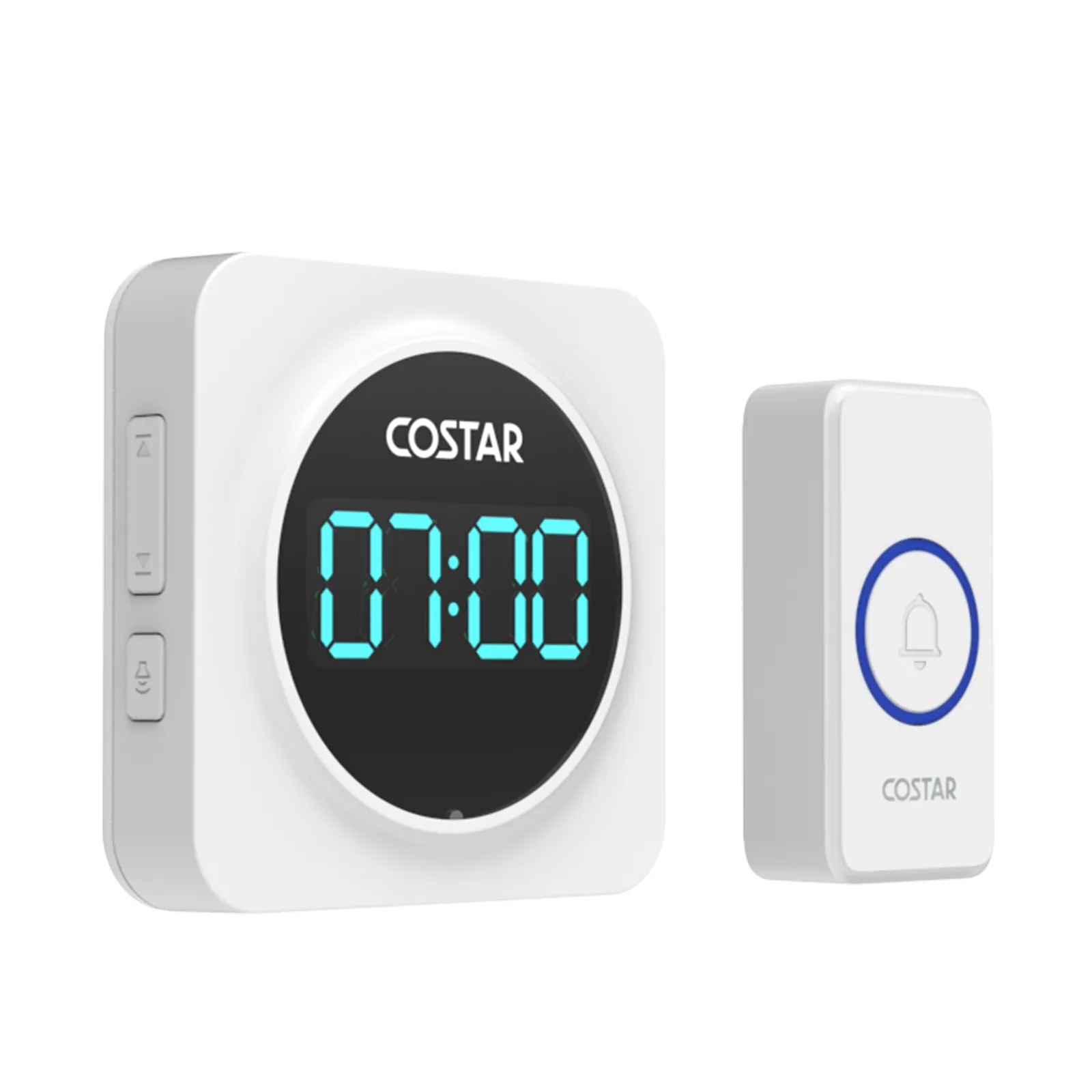 COSTAR Wireless Door Bell for Home with 24-Hour Time Display Pebble 700