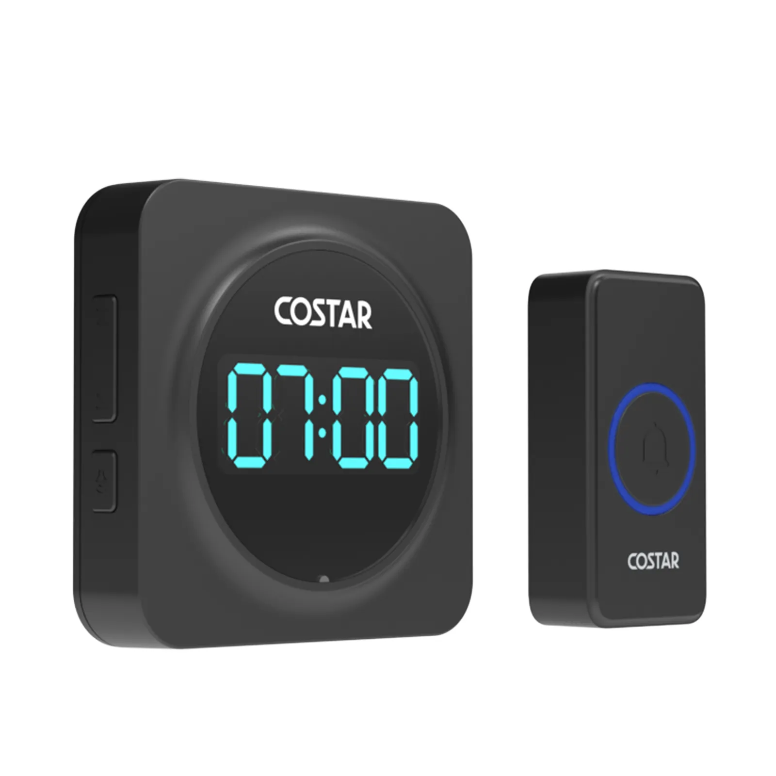 COSTAR Wireless Door Bell for Home with 24-Hour Time Display Pebble 700