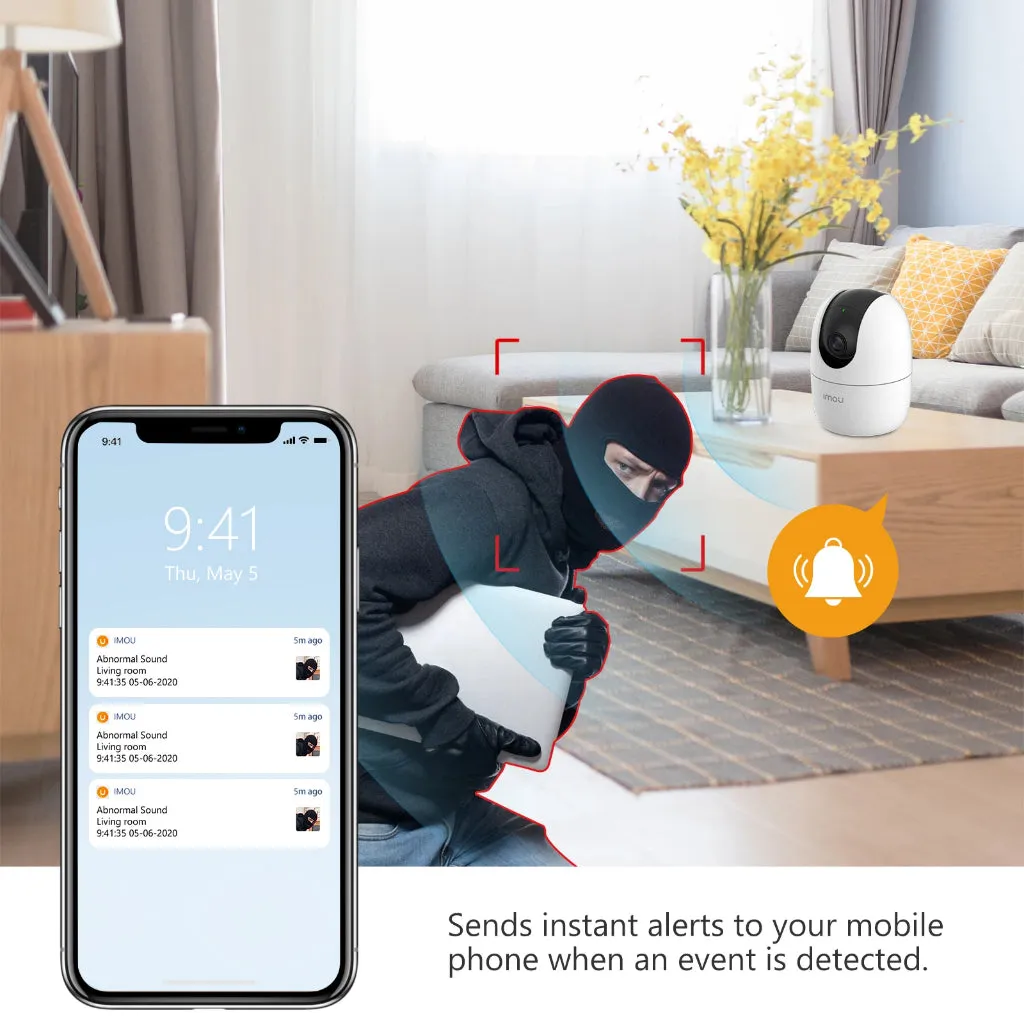 Dahua Imou Ranger 2 2MP / 3MP / 4MP full HD Wireless IP Camera CCTV Pan & Tilt Smart With AI Human Detect Siren 2 Way Talk