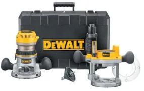 DeWalt® EVS Fixed Base/Plunge Router Combo Kit w/Soft Start, DW618PK