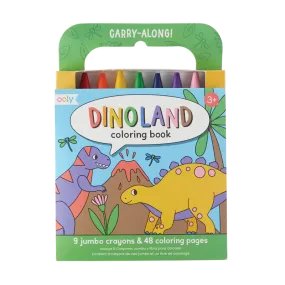 Dinoland Coloring Book And Crayons