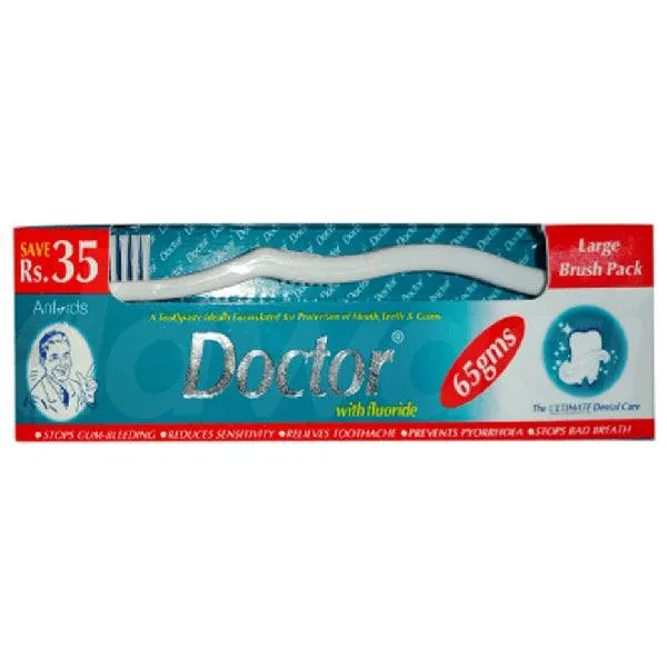 DOCTOR TOOTH PASTE WITH BRUSH LARGE 65GM