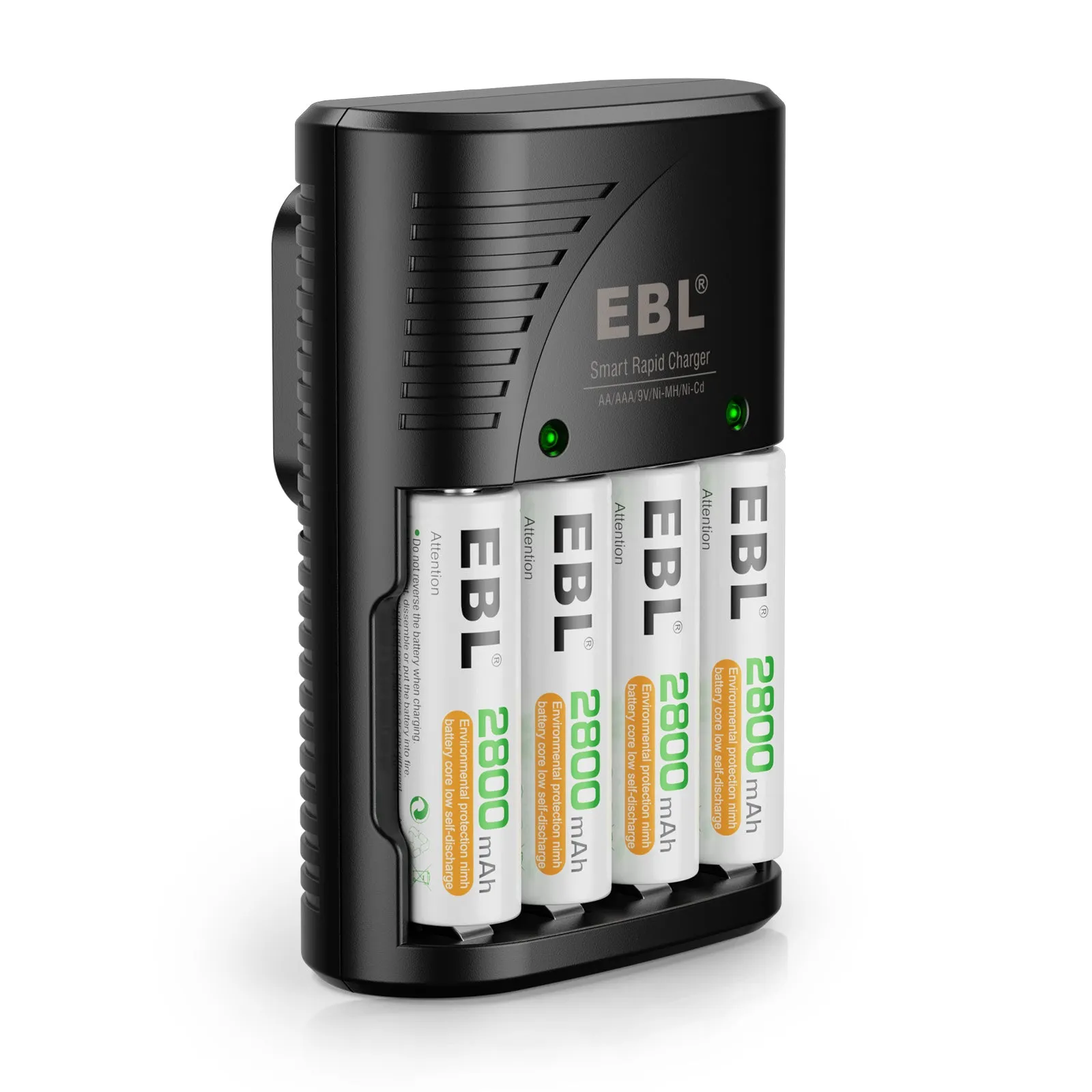 EBL 802 Smart Charger With AA AAA Rechargeable Batteries Kit