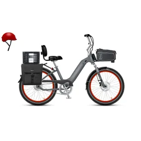 ELECTRIC BIKE COMPANY - MODEL R, Cargo Conquest E-Bike 750W (BUNDLE) 28MPH