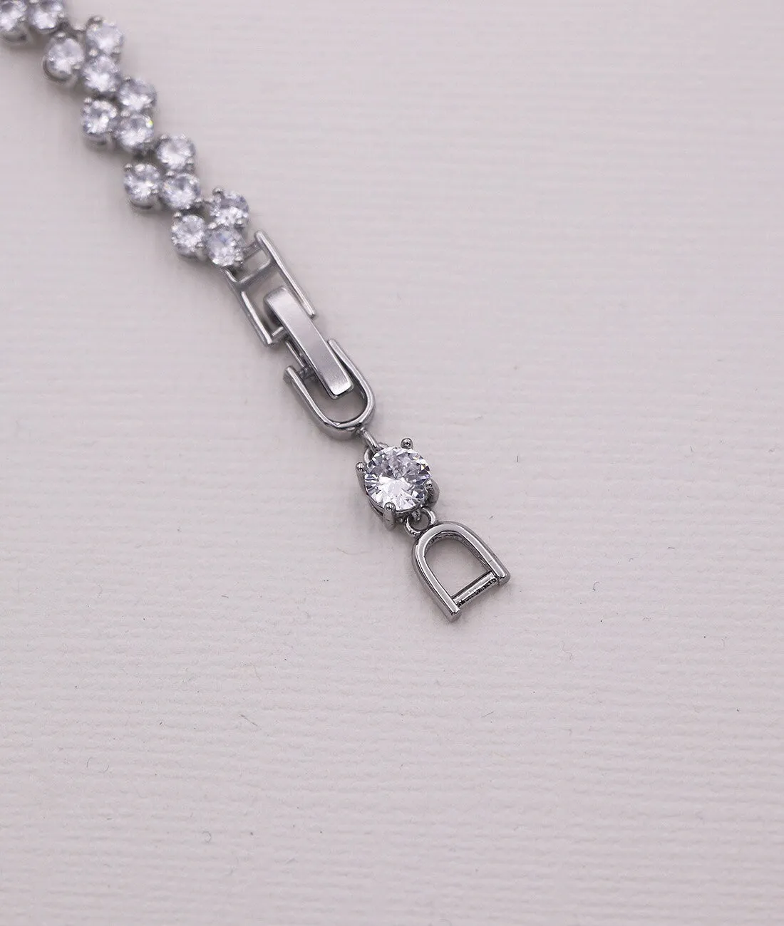 Extender for Necklace or Bracelet with Cubic Zirconia