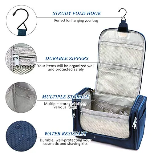 Extra Large Capacity Hanging Toiletry Bag for Men & Women