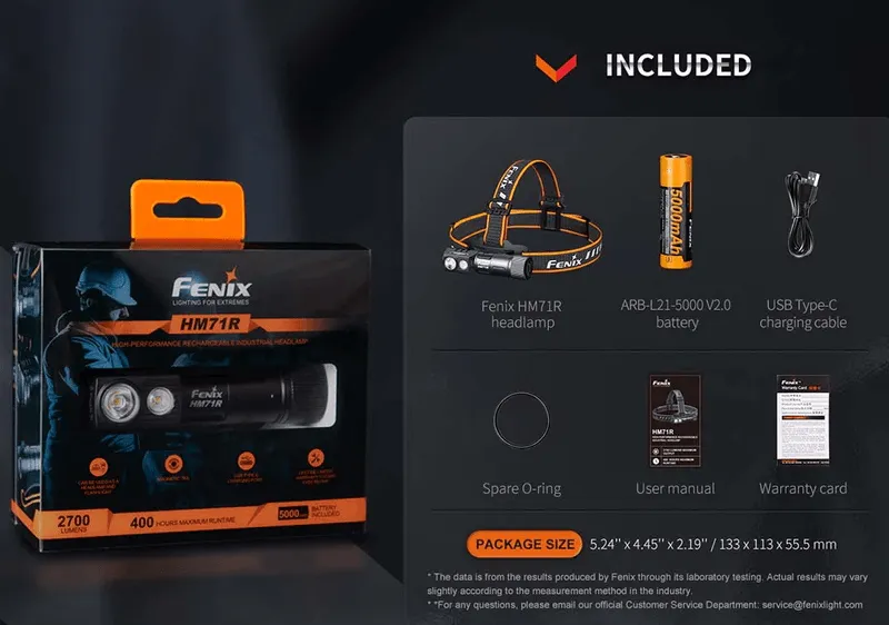 FENIX HM71R LED HEADLAMP