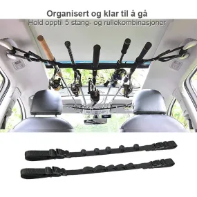 Fishing rod holder for car - safe and practical transport