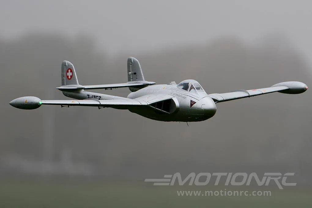 Freewing de Havilland DH-112 Venom V3 Swiss Silver High Performance 90mm EDF Jet - PNP