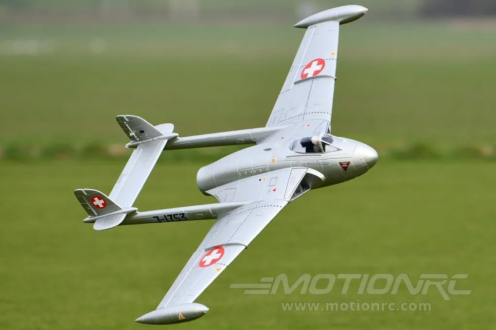 Freewing de Havilland DH-112 Venom V3 Swiss Silver High Performance 90mm EDF Jet - PNP