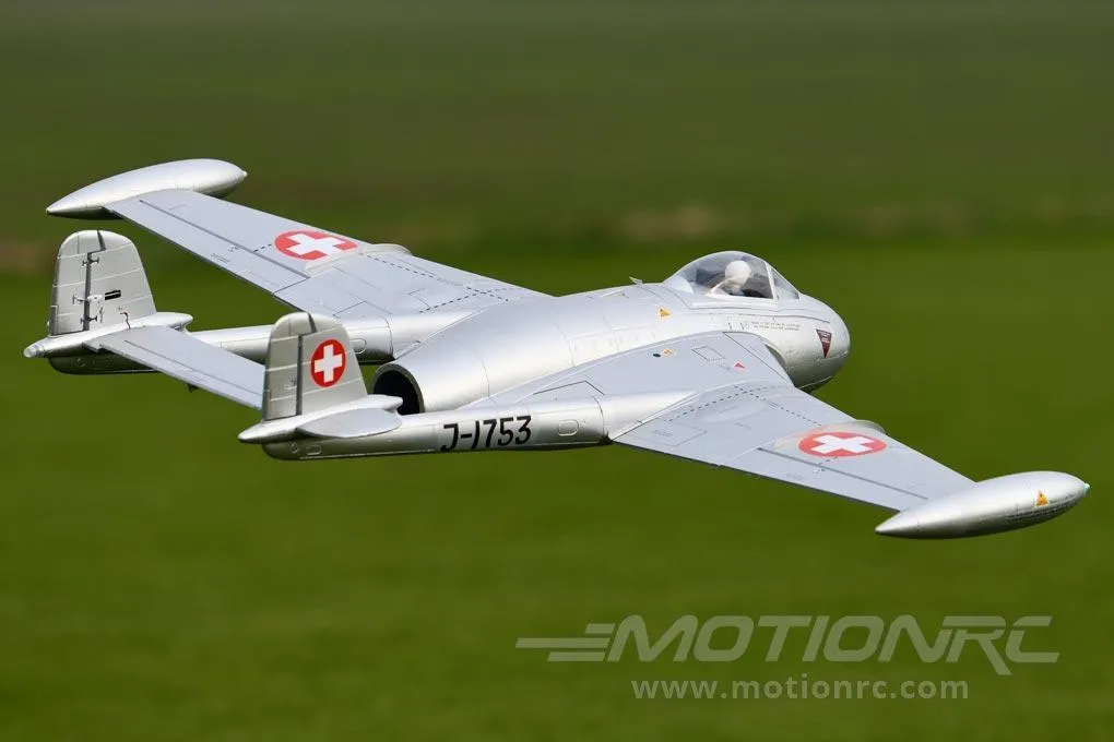 Freewing de Havilland DH-112 Venom V3 Swiss Silver High Performance 90mm EDF Jet - PNP