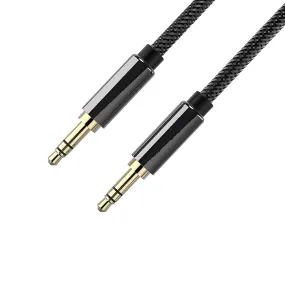 FX Factory 1M 3.5mm Universal Stereo Braided Aux-In-Cable - Black | 840388