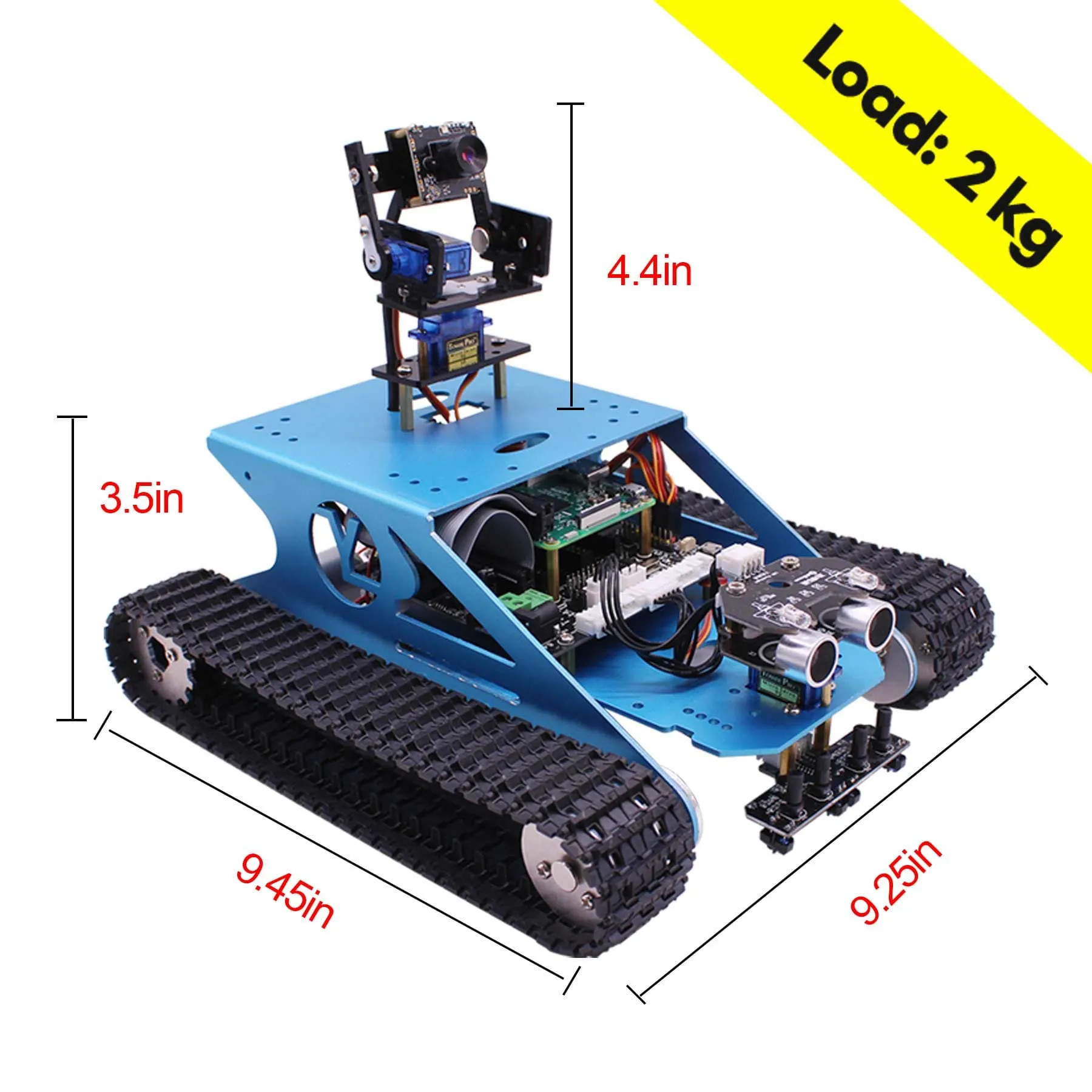 G1 AI Vision Smart Tank Robot Kit with WiFi video camera for Raspberry Pi 4B