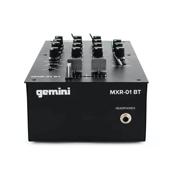 Gemini Audio MXR-01BT 2-Channel Professional DJ Mixer With Bluetooth Input