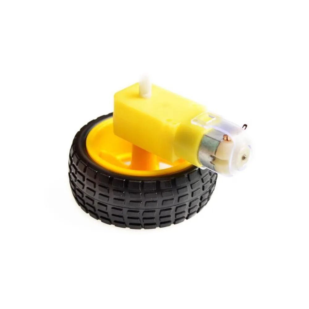 Glyduino New Motor Smart Robot Car Chassis Kit Speed Encoder Battery Box 2WD for Arduino