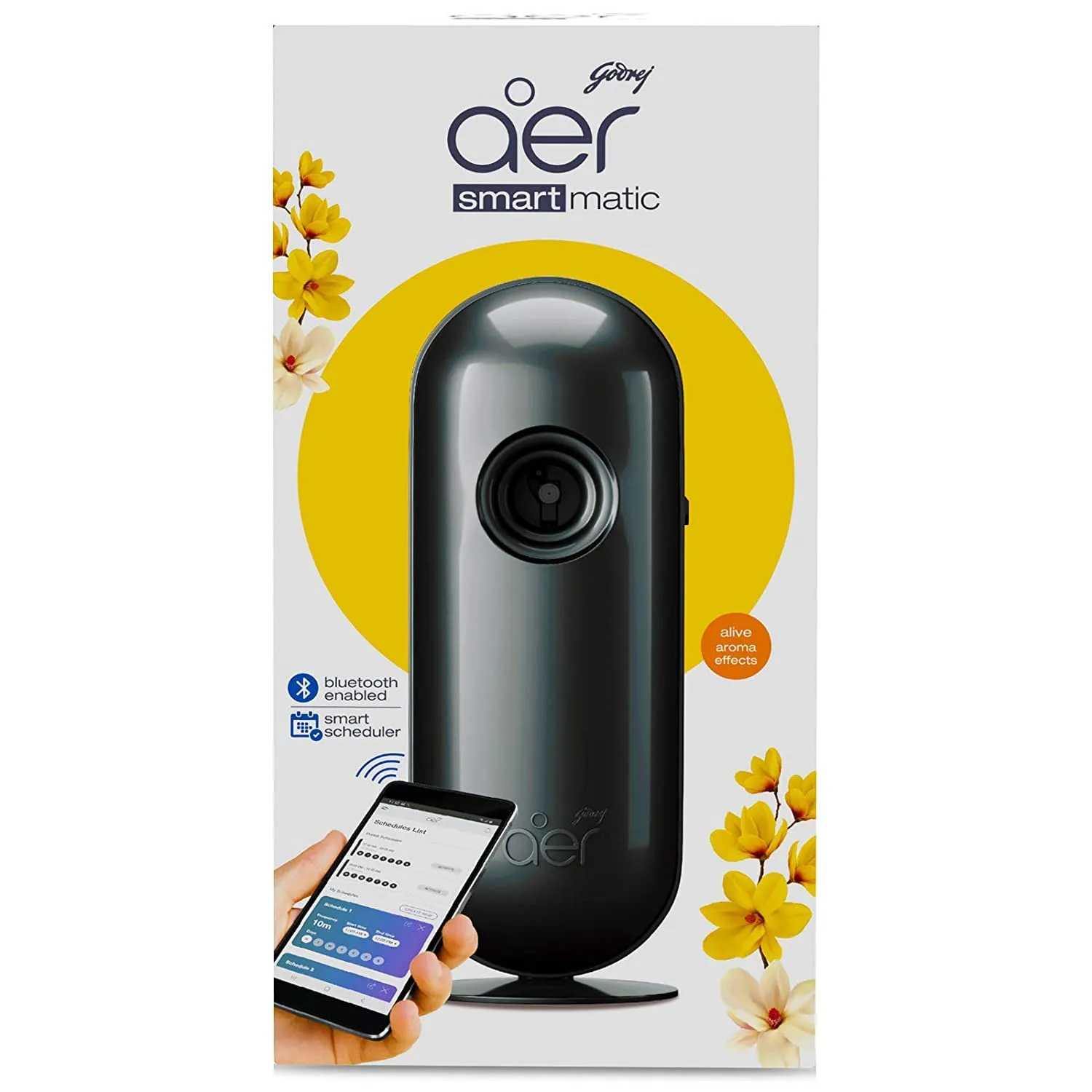 Godrej aer Smart Matic Kit - BLUETOOTH ENABLED Automatic Air Freshener spray| Alive (225ml)