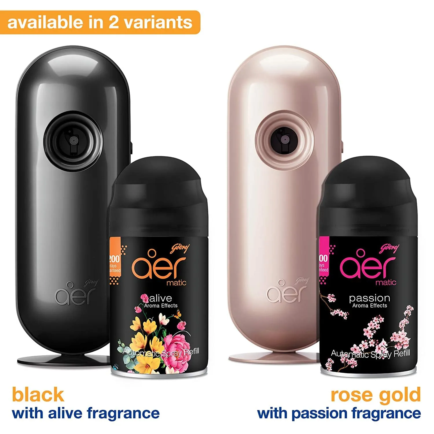 Godrej aer Smart Matic Kit - BLUETOOTH ENABLED Automatic Air Freshener spray| Alive (225ml)