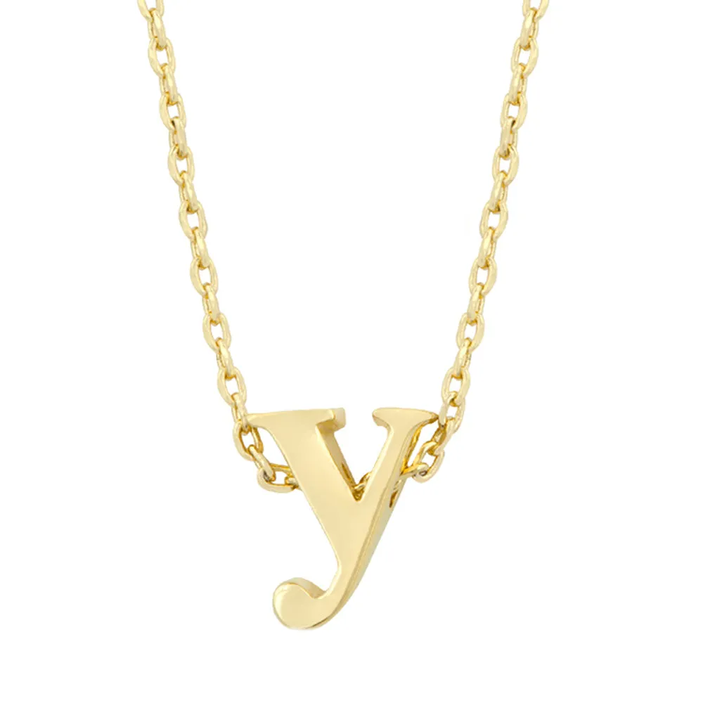 Golden Initial Y Pendant