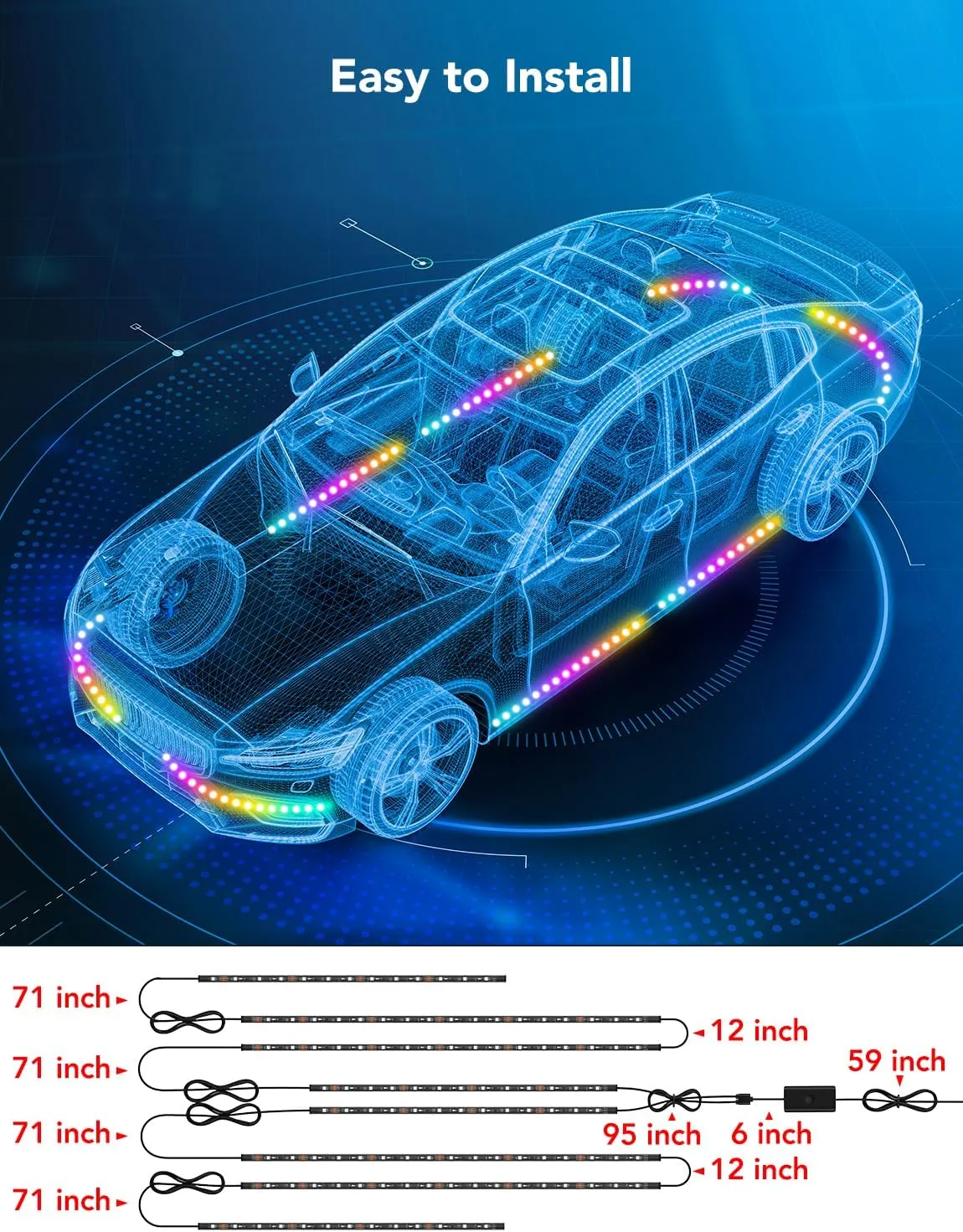 Govee RGBIC Car Underglow Lights