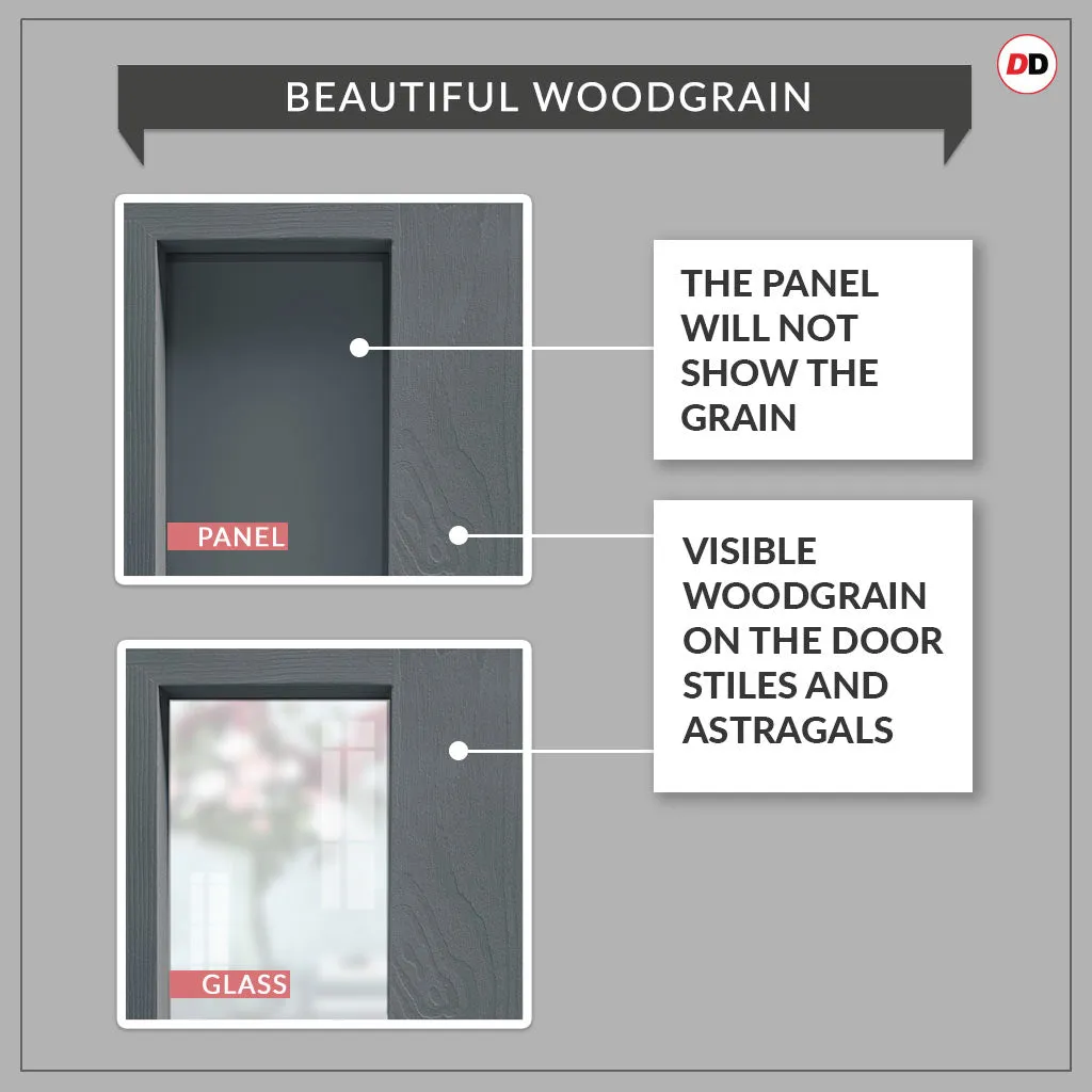 Handmade Eco-Urban® Glasgow 6 Panel Single Evokit Pocket Door DD6314 - Colour & Size Options