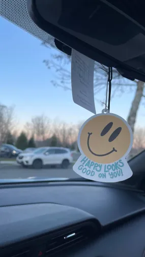 Happy Looks Good On You! - Car Air Freshener - Grapefruit Scent