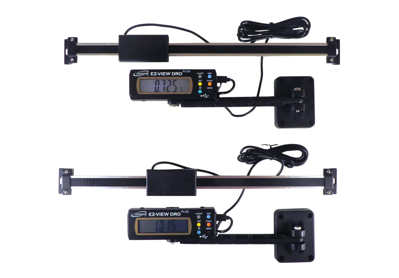 iGaging Digital Readout DRO 3 Piece Set (6", 12", 36") w/ Remote Display