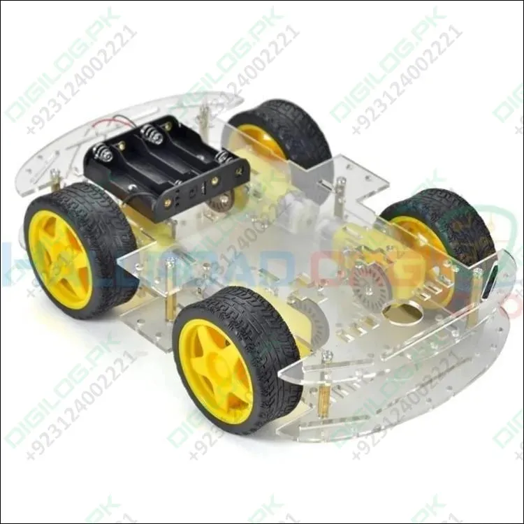 Imported Original 4wd Smart Robot Car Chassis Kit For Arduino