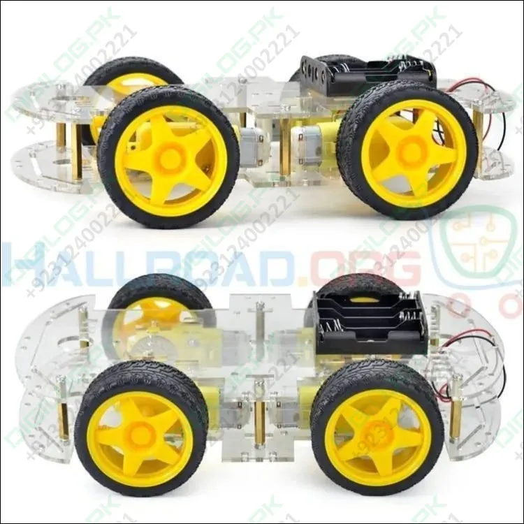 Imported Original 4wd Smart Robot Car Chassis Kit For Arduino