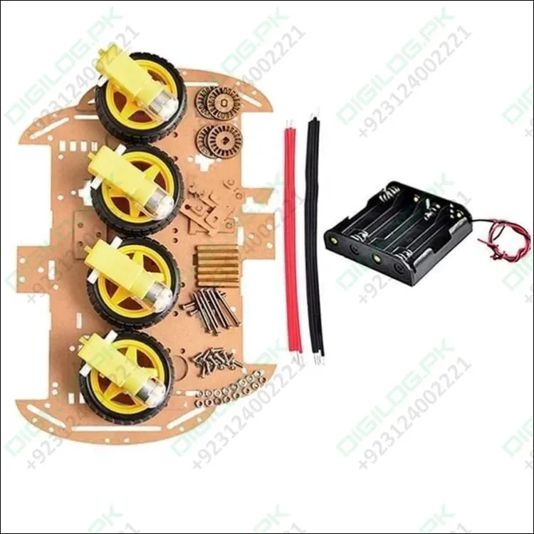 Imported Original 4wd Smart Robot Car Chassis Kit For Arduino