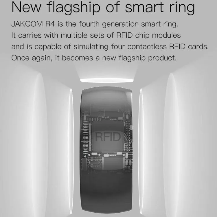 JAKCOM R4 Smart Ring Multifunctional Lord Of The Rings, Size: 60mm for Apple & Android(Number 9)