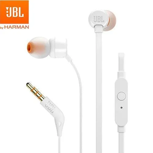 JBL T110 Stereo Earbuds: Enhanced Bass Music Bliss - Crystal Clear Sound