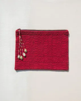 Jumbo Jacquard Pouch