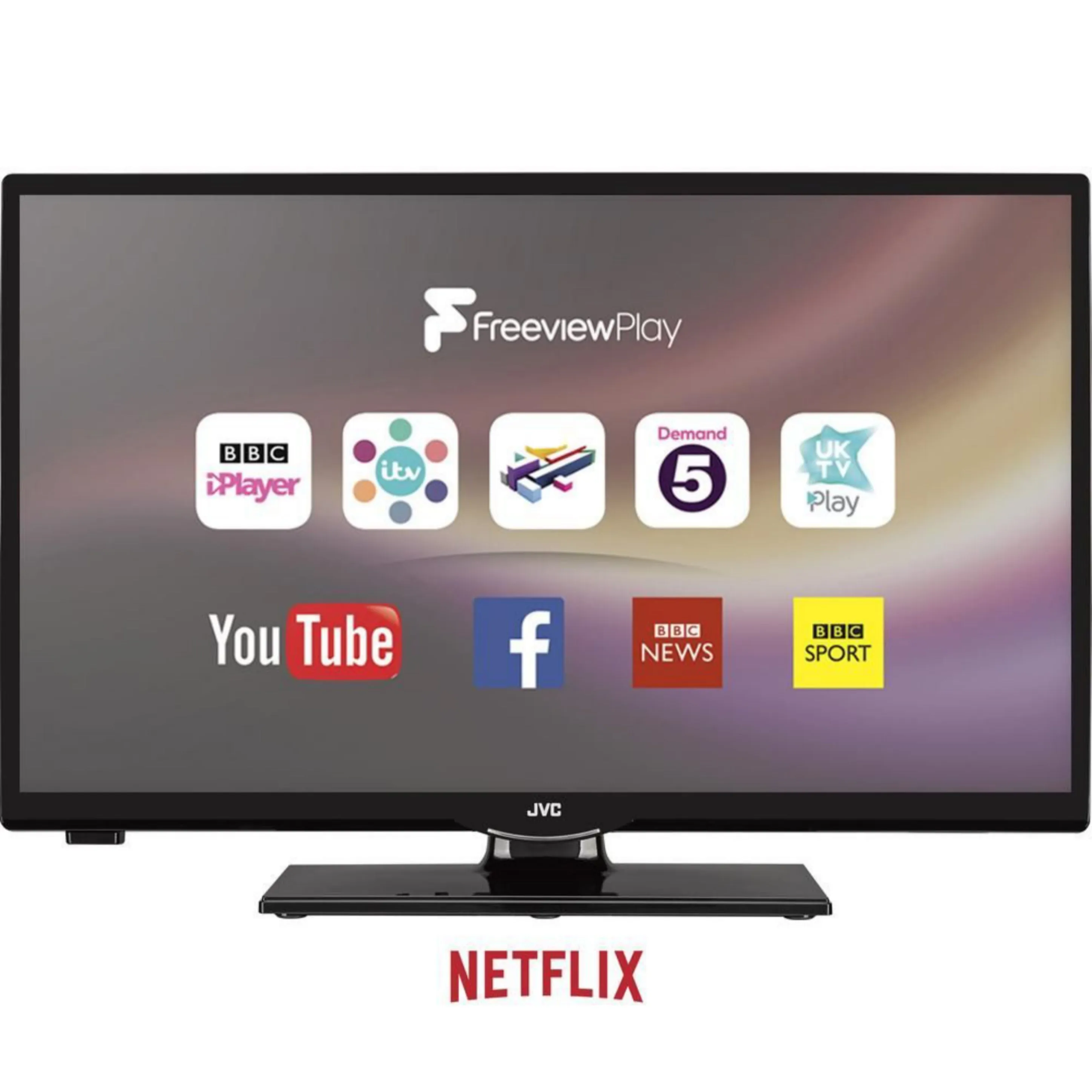 JVC 24 inch Smart Full HD LED TV with Built-in WiFi, Netflix, YouTube - Foreign Used