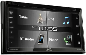 JVC Double DIN Multimedia Car Stereo - KW-V340BT