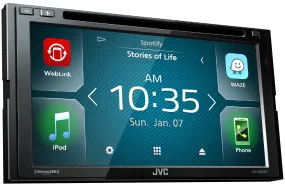 JVC Double DIN Multimedia Car Stereo - KW-V640BT