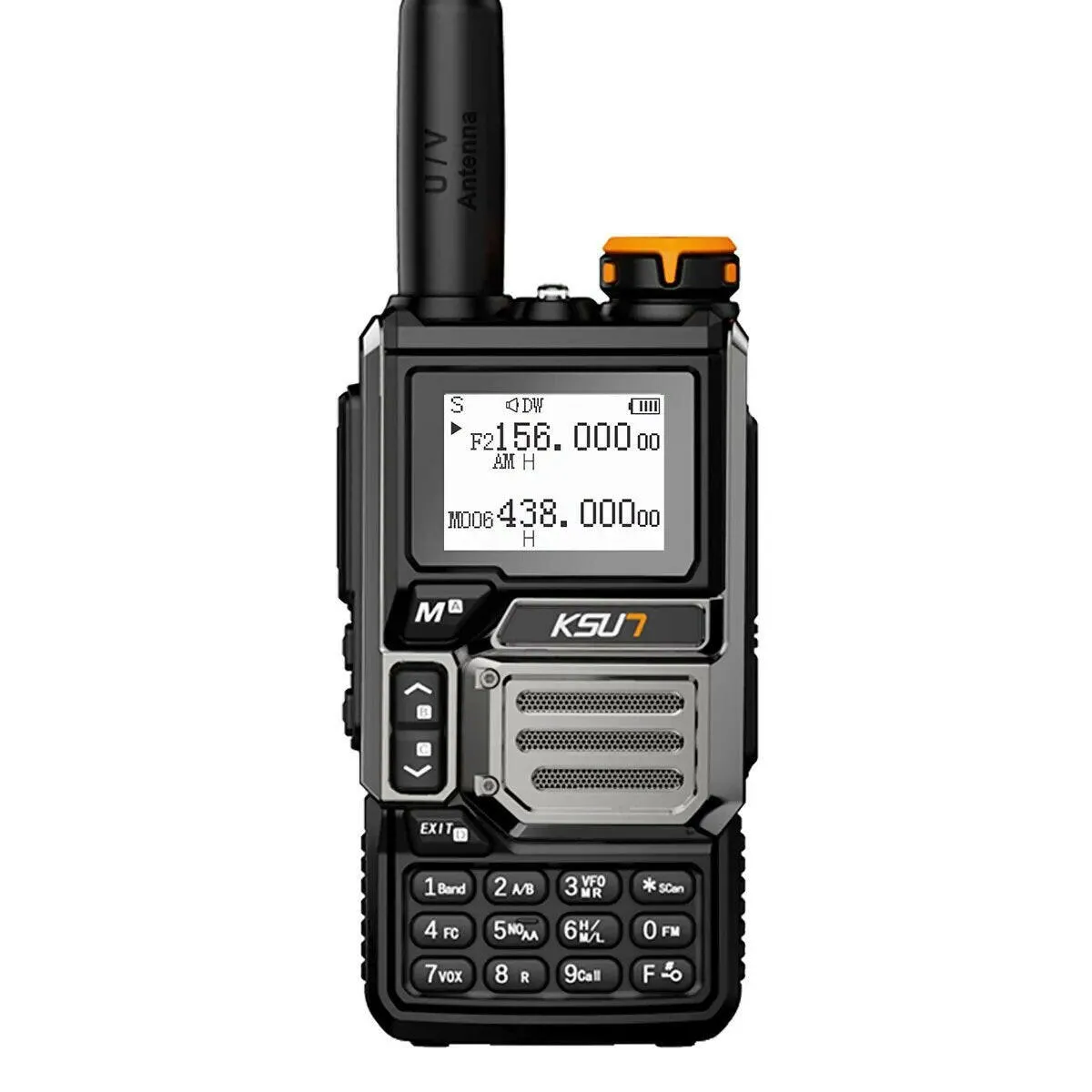 KSUT UV60D Airband Receiver Radio 5 Watt Walkie Talkie Professional Long Range Portable Rechargeable Full Band Ham Radio NOAA