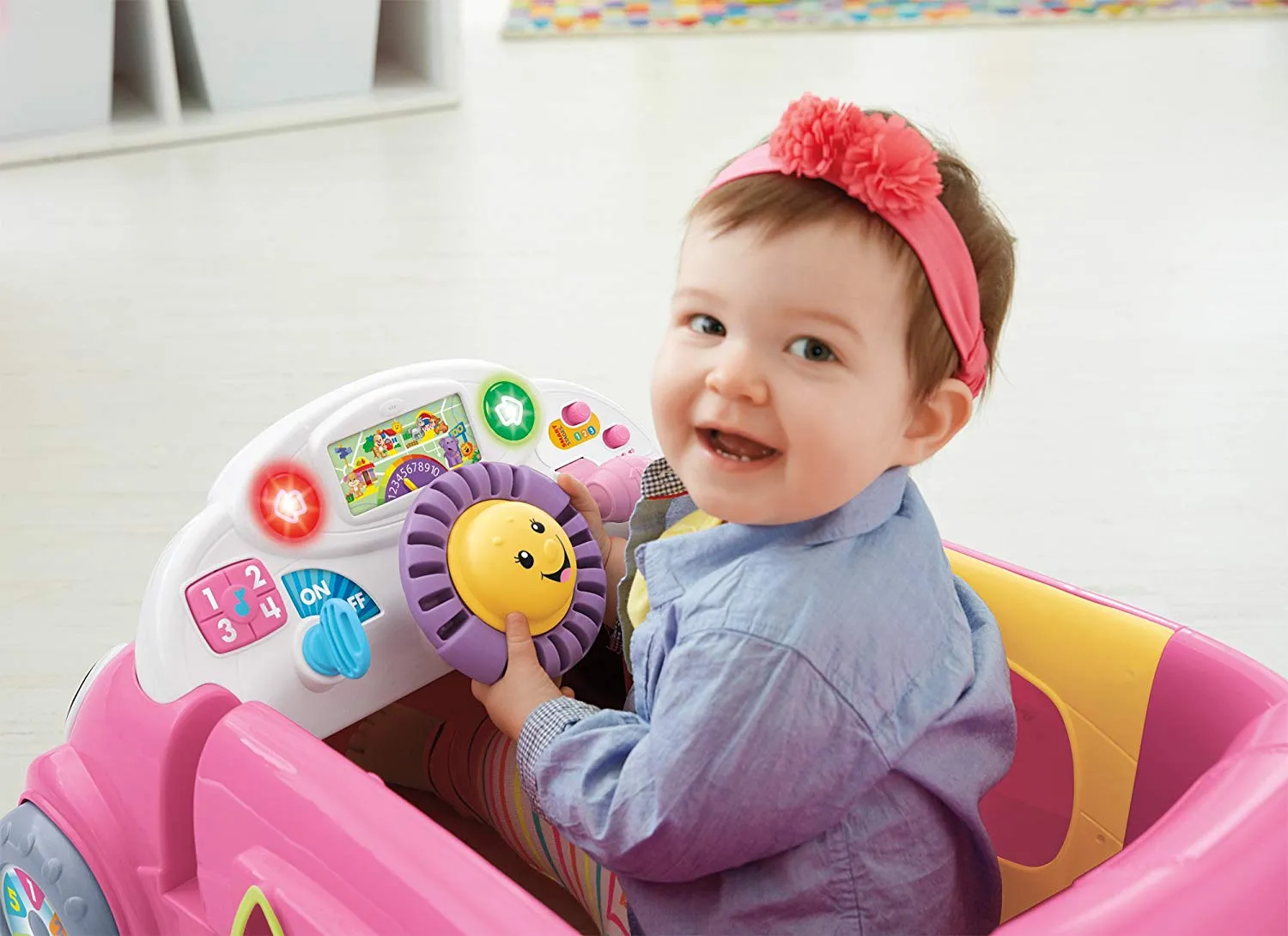 Laugh & Learn Smart Stages Crawl Around Car, Pink