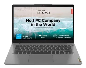 Lenovo IdeaPad 3 12th Gen Intel Core i3-1215U 14 Inch (35.5cm) FHD Thin & Light Laptop (8GB/512GB SSD/Win 11/Office 2021/Backlit KB/1Yr ADP Free/3months Game Pass/Arctic Grey/1.43Kg), 82RJ00FKIN