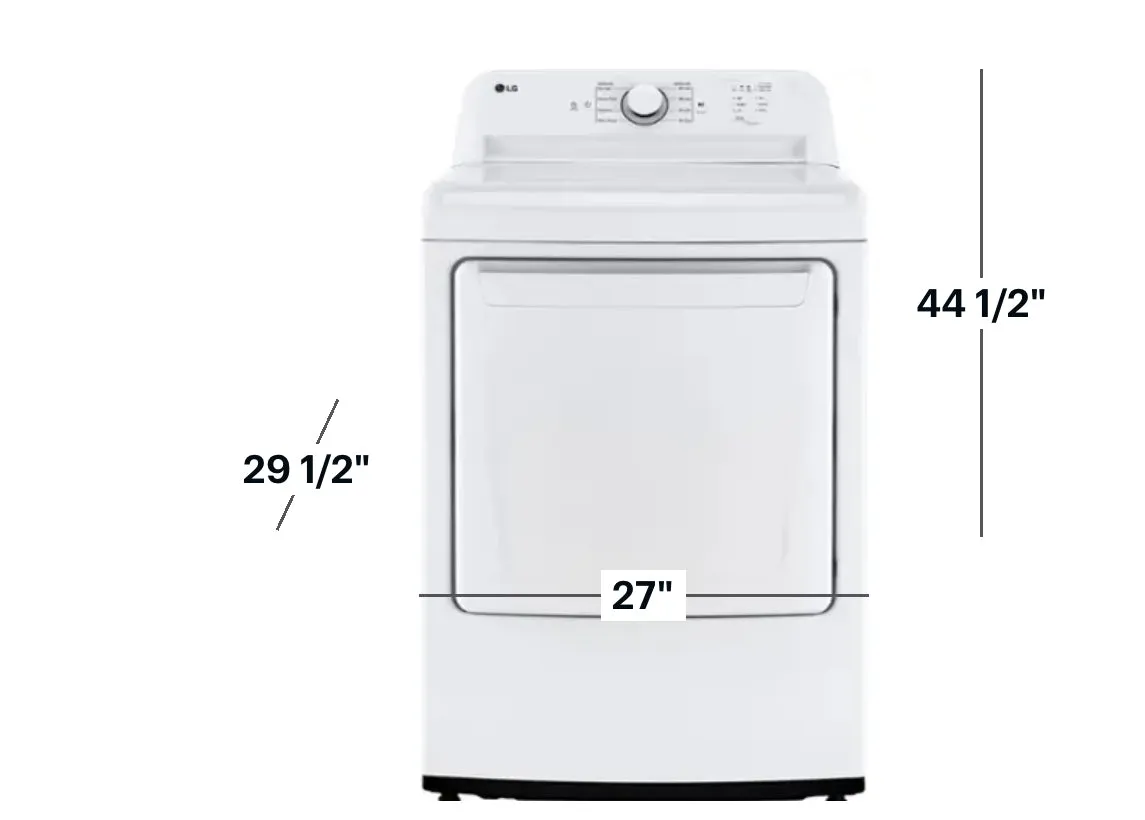 LG - 7.3 Cu. Ft. Electric Dryer with Sensor Dry - White
Model:DLE6100W