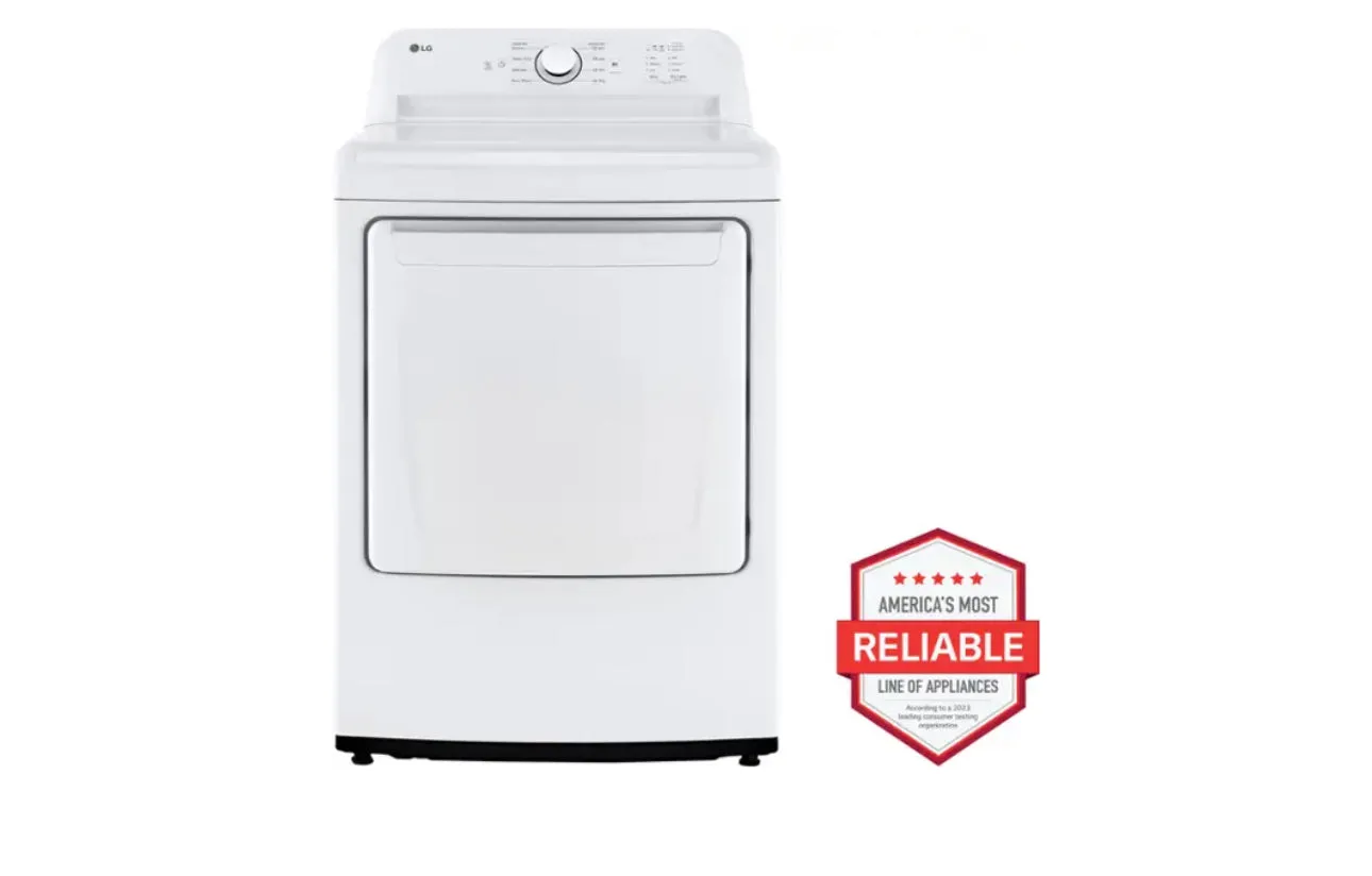 LG - 7.3 Cu. Ft. Electric Dryer with Sensor Dry - White
Model:DLE6100W