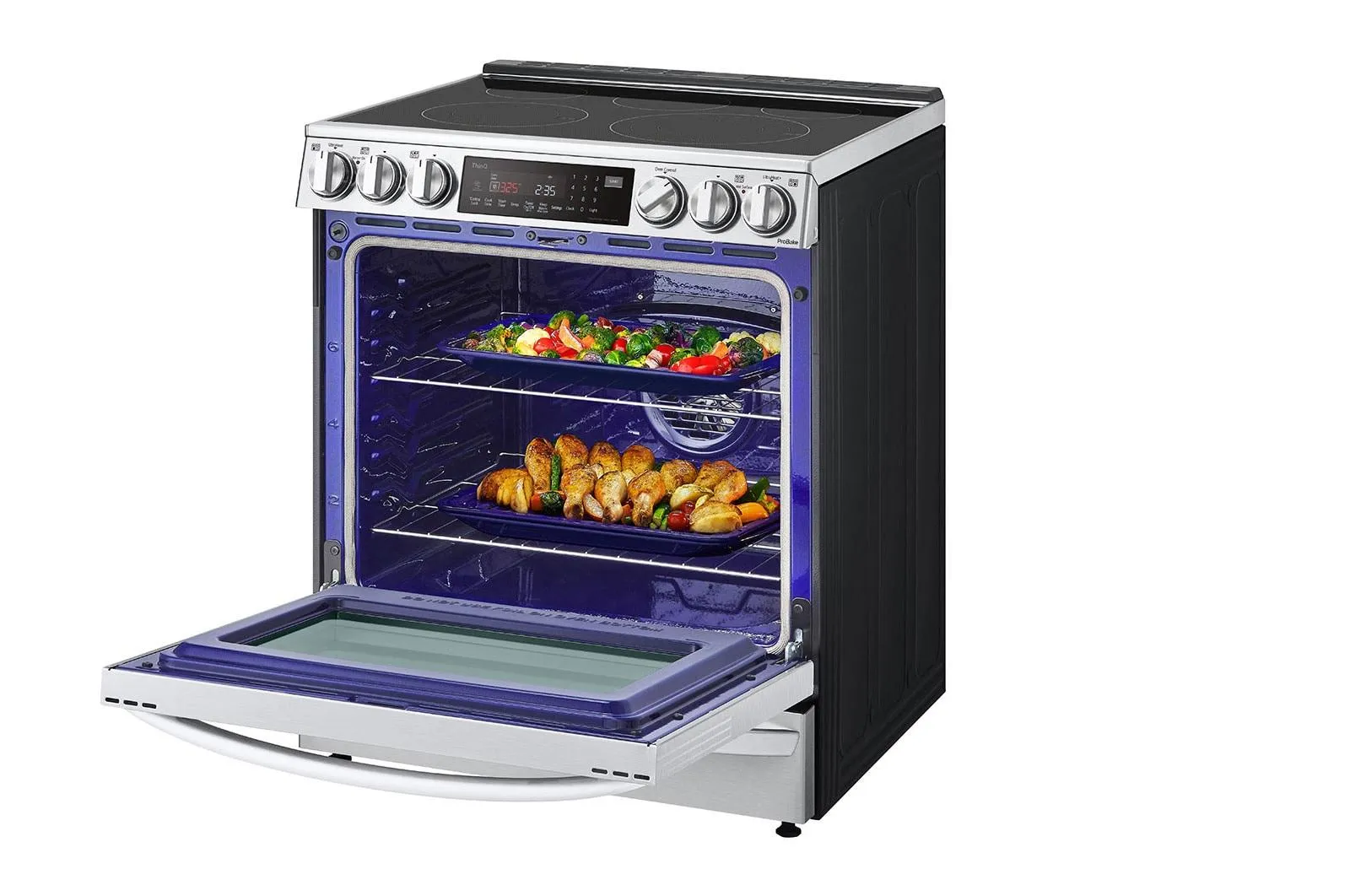 Lg LSEL6337F 6.3 cu ft. Smart Wi-Fi Enabled ProBake Convection® InstaView™ Electric Slide-in Range with Air Fry