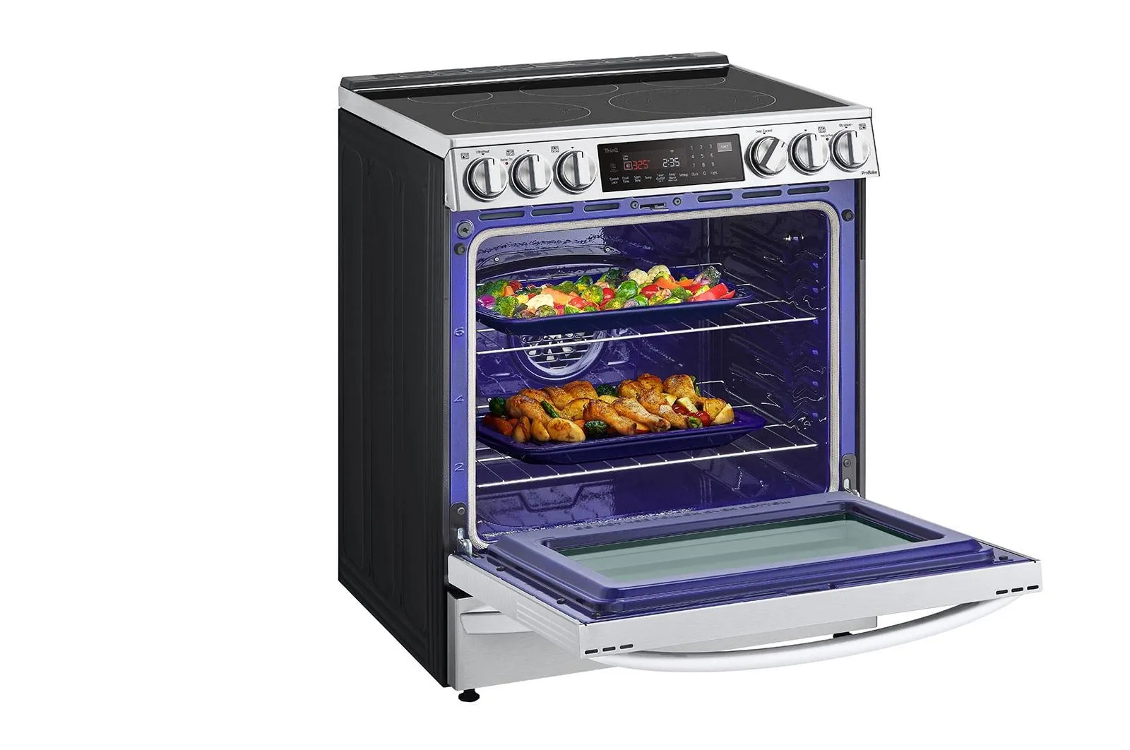 Lg LSEL6337F 6.3 cu ft. Smart Wi-Fi Enabled ProBake Convection® InstaView™ Electric Slide-in Range with Air Fry