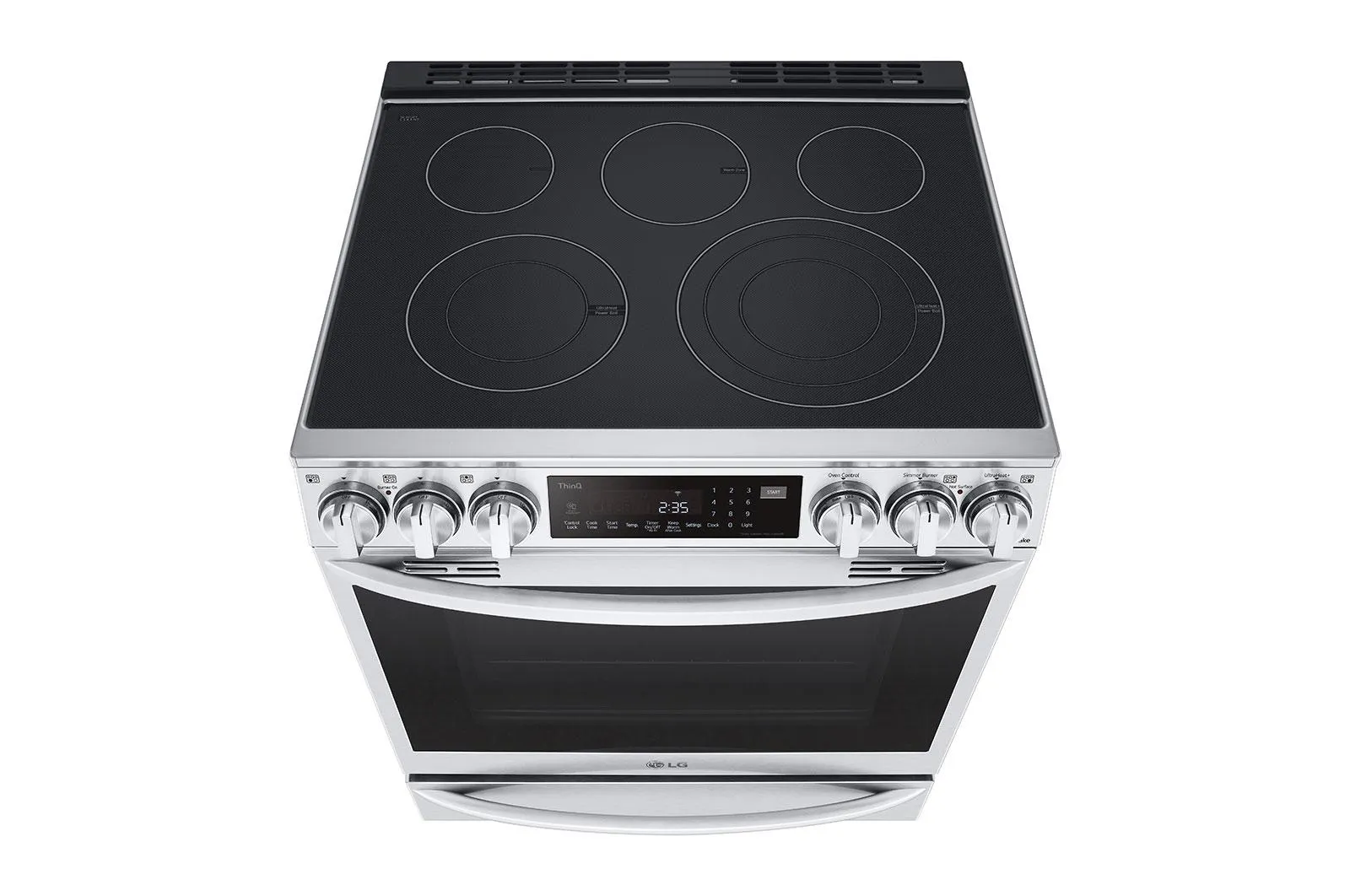 Lg LSEL6337F 6.3 cu ft. Smart Wi-Fi Enabled ProBake Convection® InstaView™ Electric Slide-in Range with Air Fry