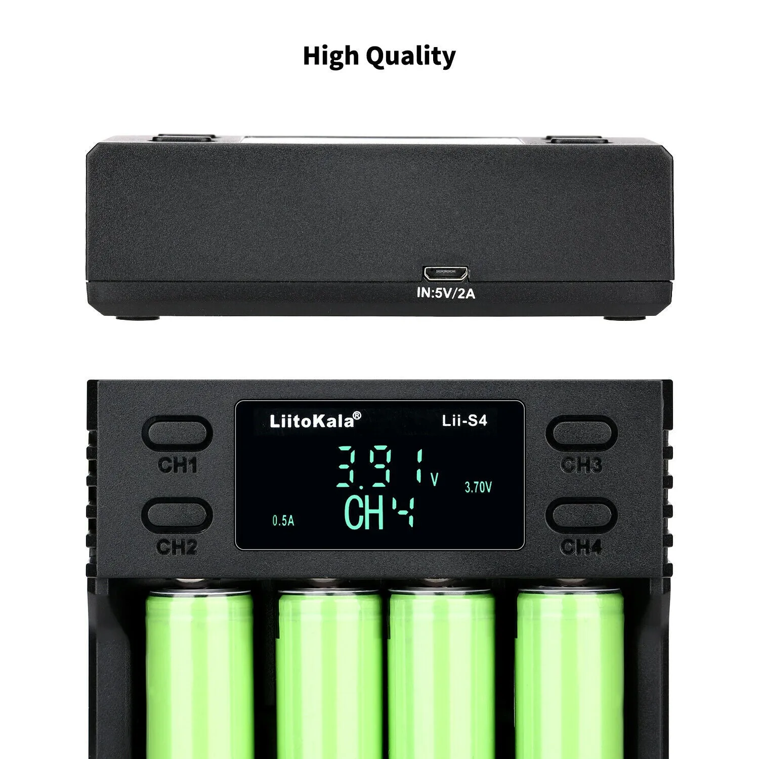 LiitoKala Lii-S4 4 BAY USB MULTI BATTERY CHARGER 18650 21700 26650 USA DIRECT!