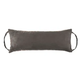 Micro-Suede Grey Rocker Back Extender Pillow - Headrest